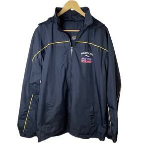 VTG 90s Tipsy Nantucket Sailing Windbreaker Jacket Navy Blue Yachting Preppy LRG